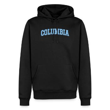 Columbia – Design classique des collèges - Sweat à capuche Premium bio Homme - noir - Devant - Nico (187cm)