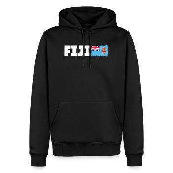 Fidji Fidji Fidji Fidschi Fidschi Fidschi - Sweat à capuche Premium bio Homme - noir - Devant - Nico (187cm)