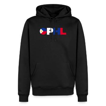 Philippinen - Männer Premium Bio Hoodie - Schwarz - Vorne - Nico (187cm)