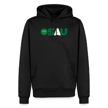 Saudi-Arabien - Männer Premium Bio Hoodie - Schwarz - Vorne - Nico (187cm)