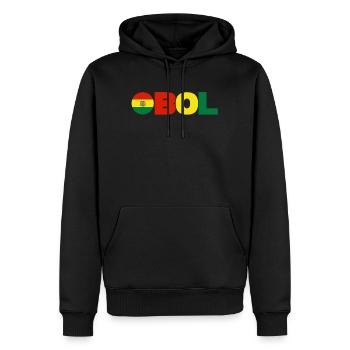 Bolivien - Männer Premium Bio Hoodie - Schwarz - Vorne - Nico (187cm)