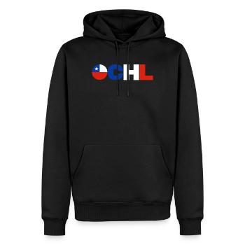 Chile - Männer Premium Bio Hoodie - Schwarz - Vorne - Nico (187cm)