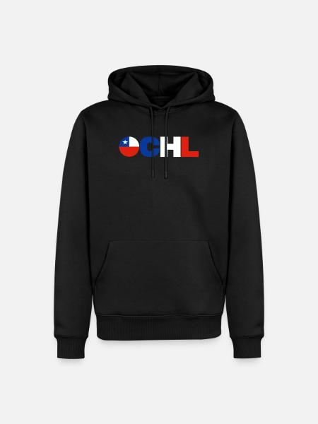 Chile - Männer Premium Bio Hoodie - Schwarz