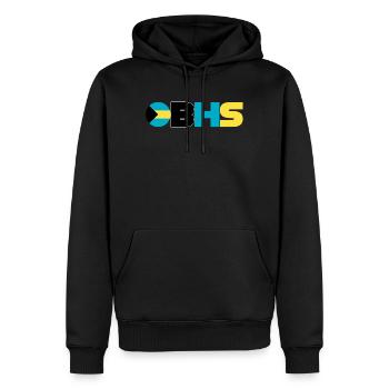 Bahamas - Men’s Premium Organic Hoodie - black - Front - Nico (187cm)