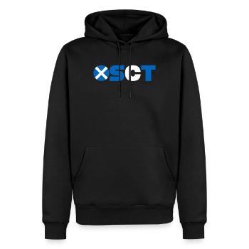 Schottland - Männer Premium Bio Hoodie - Schwarz - Vorne - Nico (187cm)