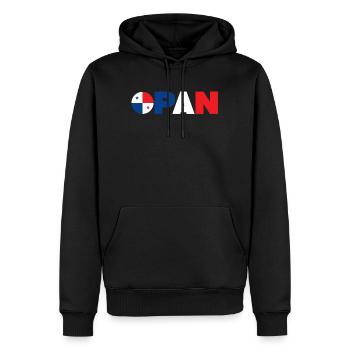 Panama - Sweat à capuche Premium bio Homme - noir - Devant - Nico (187cm)