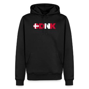 Danemark - Sweat à capuche Premium bio Homme - noir - Devant - Nico (187cm)