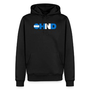 Honduras - Sweat à capuche Premium bio Homme - noir - Devant - Nico (187cm)