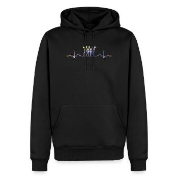 Cheerleader Cheer Mom Cheerleading - Männer Premium Bio Hoodie - Schwarz - Vorne - Nico (187cm)