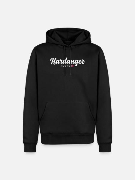 Hardanger Fjord - Männer Premium Bio Hoodie - Schwarz