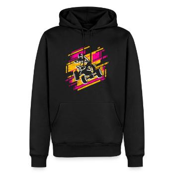 Quad Biker Tout-terrain Quad Rider Filles VTT - Sweat à capuche Premium bio Homme - noir - Devant - Nico (187cm)