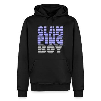 Glamping Boy - Männer Premium Bio Hoodie - Schwarz - Vorne - Nico (187cm)