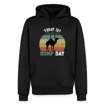 Heute ist Hump Day Camel Funny Hump Day - Männer Premium Bio Hoodie - Schwarz - Vorne - Nico (187cm)