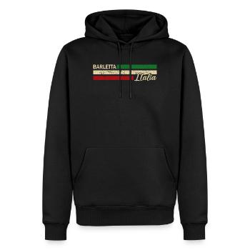 Italia - Barletta - Italien - Italy - Männer Premium Bio Hoodie - Schwarz - Vorne - Nico (187cm)