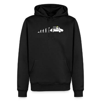 Développement en tant que chauffeur de taxi - Sweat à capuche Premium bio Homme - noir - Devant - Nico (187cm)