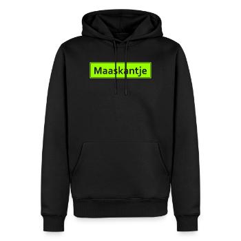 Maaskantje - Oranje - Niederlande - Nederland - Männer Premium Bio Hoodie - Schwarz - Vorne - Nico (187cm)