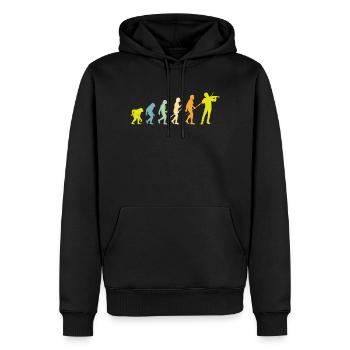 Violon Evolution violon violon cadeau violon - Sweat à capuche Premium bio Homme - noir - Devant - Nico (187cm)