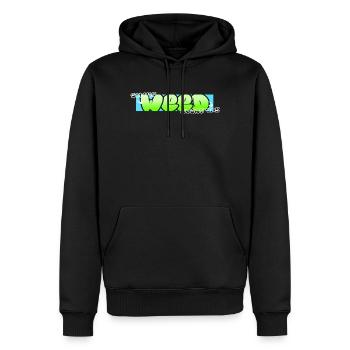 Fumez de l’herbe tous les jours - Sweat à capuche Premium bio Homme - noir - Devant - Nico (187cm)
