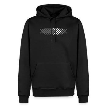 Croix - Sweat à capuche Premium bio Homme - noir - Devant - Nico (187cm)