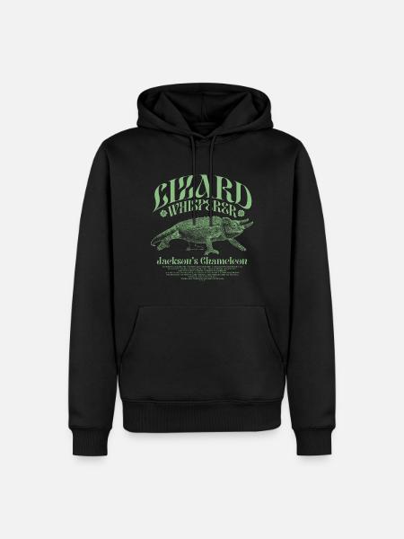 Jackson's Chameleon Lizard Whisperer - Men’s Premium Organic Hoodie - black