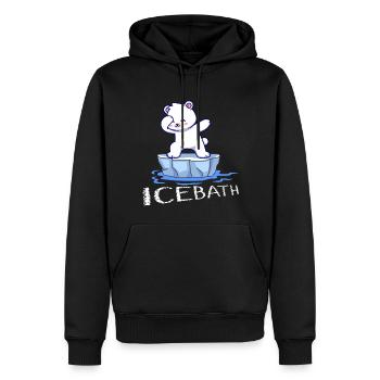 eisbader winterbader winter eisberg arktis eisbär - Männer Premium Bio Hoodie - Schwarz - Vorne - Nico (187cm)