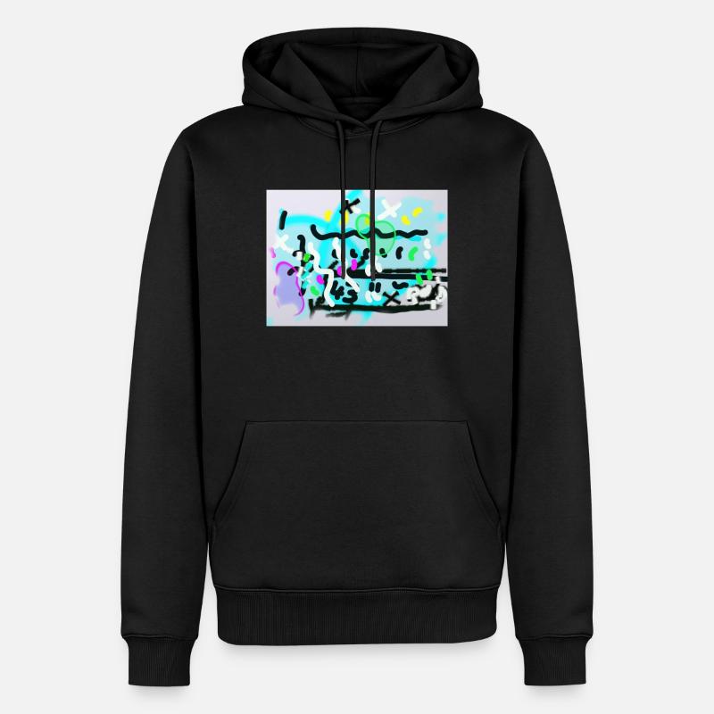 edgar - Männer Premium Bio Hoodie - Schwarz