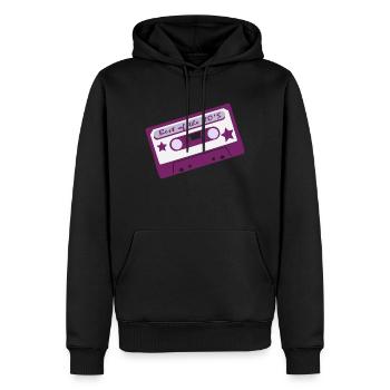 Musik der 80er Jahre - Männer Premium Bio Hoodie - Schwarz - Vorne - Nico (187cm)