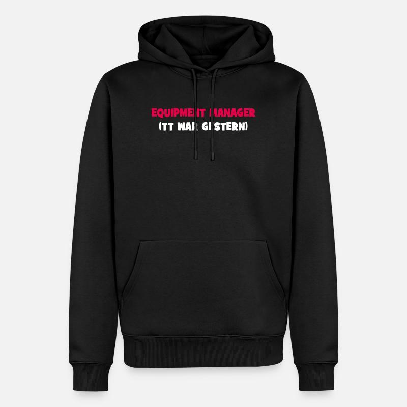 Equipment Manager - Männer Premium Bio Hoodie - Schwarz