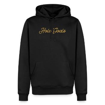 Hole Goals Golf Spruch - Männer Premium Bio Hoodie - Schwarz - Vorne - Nico (187cm)