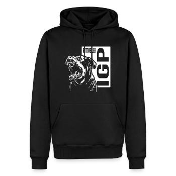 IGP Rottweiler Dog Sport Dog Dogs Wilsigns - Men’s Premium Organic Hoodie - black - Front - Nico (187cm)