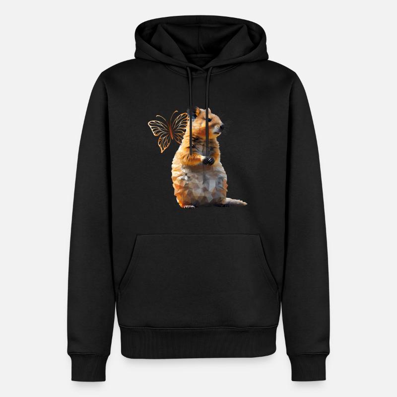 Quokka - Männer Premium Bio Hoodie - Schwarz