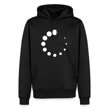 Store | Circles, Computer, Game, Video Game - Men’s Premium Organic Hoodie - black - Front - Nico (187cm)
