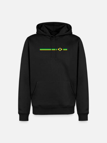 Brazil Design logo - Men’s Premium Organic Hoodie - black