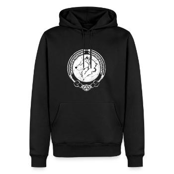 Fenris Wolf - Sweat à capuche Premium bio Homme - noir - Devant - Nico (187cm)