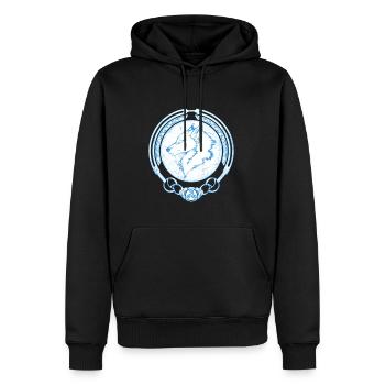 Fenris Wolf - Sweat à capuche Premium bio Homme - noir - Devant - Nico (187cm)