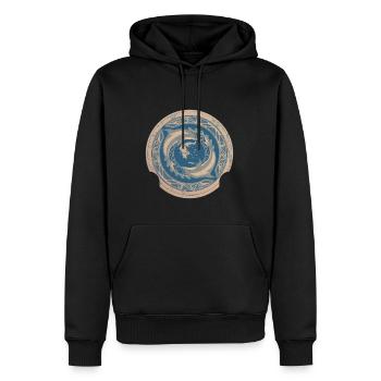 Griechenland - Männer Premium Bio Hoodie - Schwarz - Vorne - Nico (187cm)