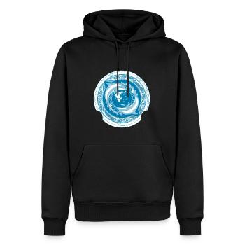 Griechenland - Männer Premium Bio Hoodie - Schwarz - Vorne - Nico (187cm)