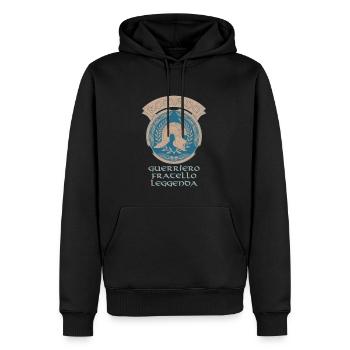 SPQR Römischer Legionär - Männer Premium Bio Hoodie - Schwarz - Vorne - Nico (187cm)