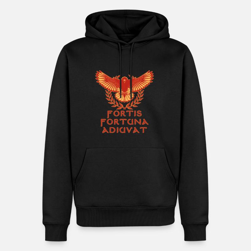 Aigle romain - Sweat à capuche Premium bio Homme - noir