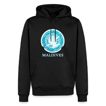 Requin-marteau Maldives - Sweat à capuche Premium bio Homme - noir - Devant - Nico (187cm)