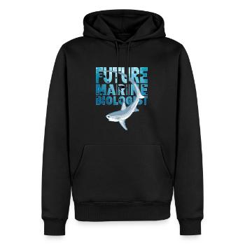 Thresher Shark Thresher Shark Future Biologiste marin - Sweat à capuche Premium bio Homme - noir - Devant - Nico (187cm)