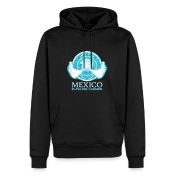 Mantarochen Playa del Carmen - Männer Premium Bio Hoodie - Schwarz - Vorne - Nico (187cm)