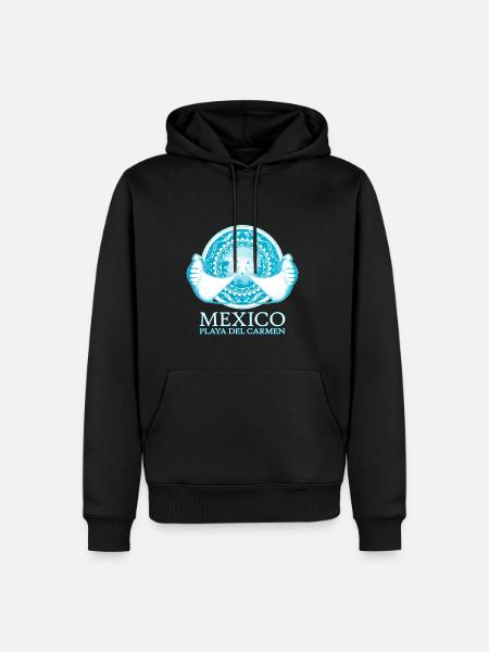 Manta rays Playa del Carmen - Men’s Premium Organic Hoodie - black