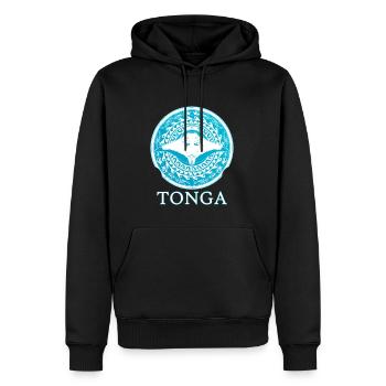 Tonga Mantarochen - Männer Premium Bio Hoodie - Schwarz - Vorne - Nico (187cm)