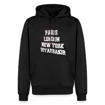 Diyarbakir Stadt - Männer Premium Bio Hoodie - Schwarz - Vorne - Nico (187cm)