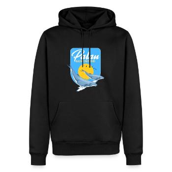 Palau Rainbow's End Buckelwale - Männer Premium Bio Hoodie - Schwarz - Vorne - Nico (187cm)