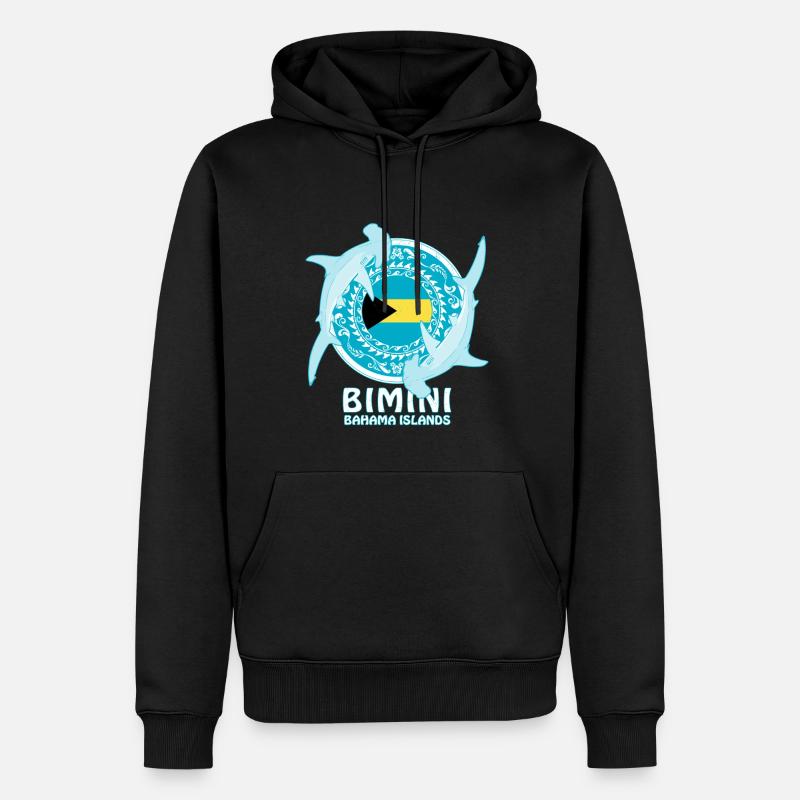 Requin-marteau Bimini - Sweat à capuche Premium bio Homme - noir