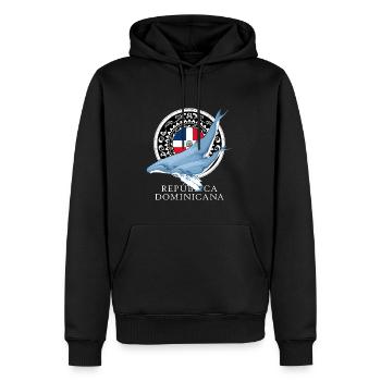 Buckelwal Dominikanische Republik - Männer Premium Bio Hoodie - Schwarz - Vorne - Nico (187cm)