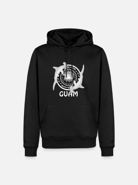 Guam Hammerhead Shark - Men’s Premium Organic Hoodie - black