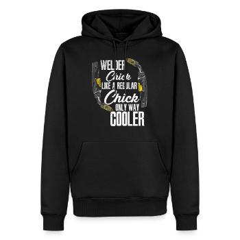 Schweißen Schweißer MIG Wig Schweißen Frauen - Männer Premium Bio Hoodie - Schwarz - Vorne - Nico (187cm)